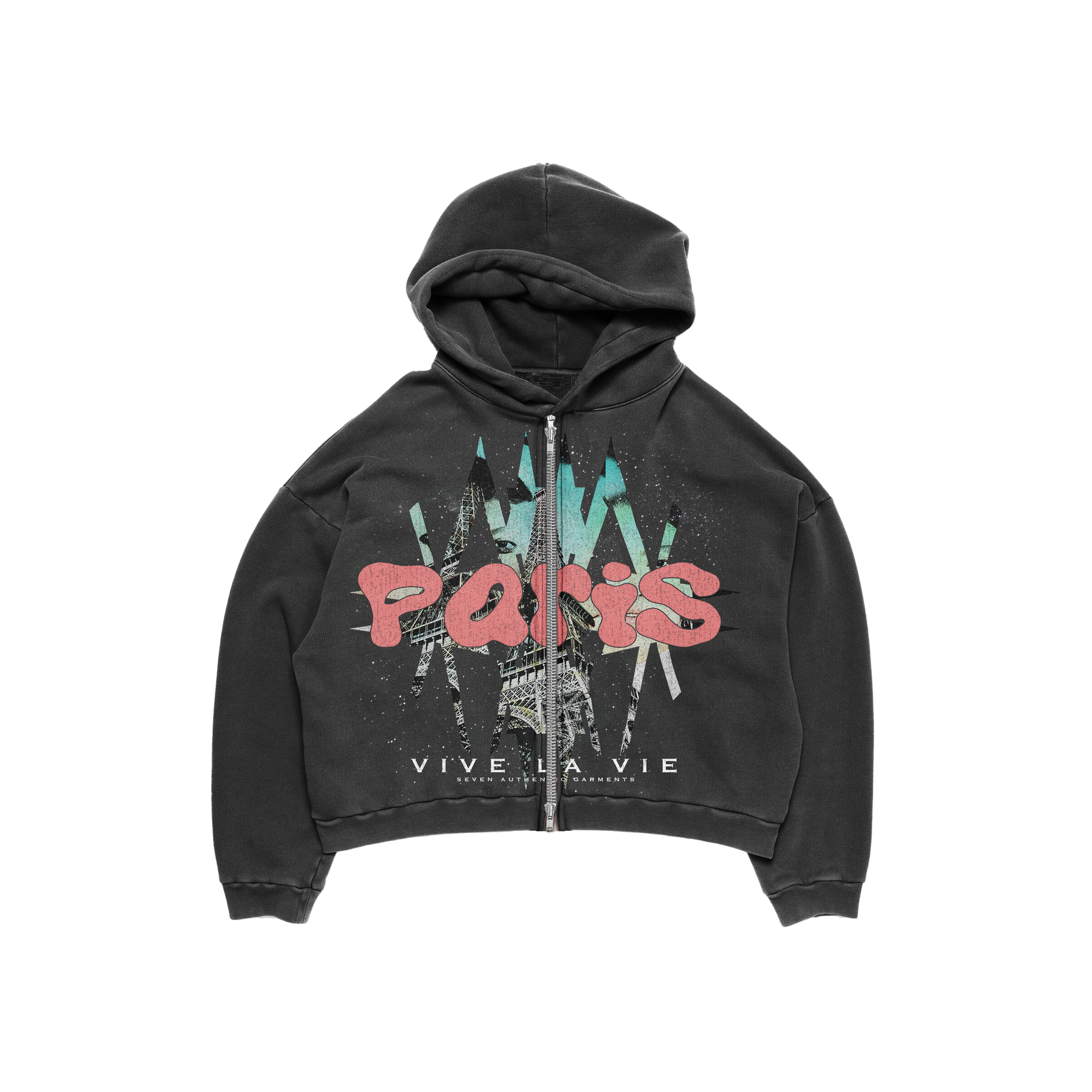 PARIS “Vive La Vie” Zip Hoodie